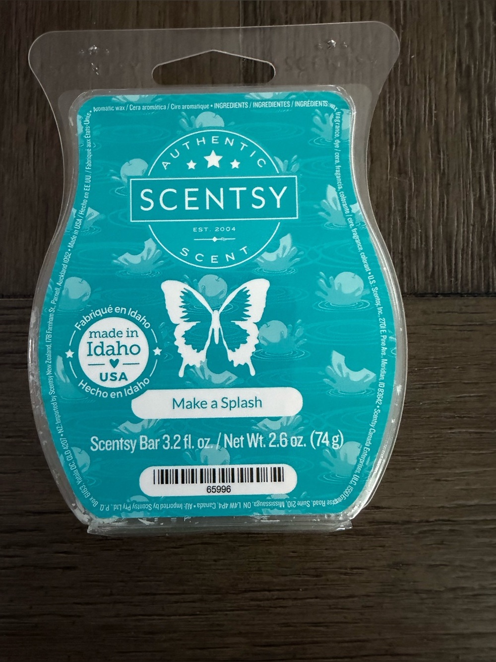 Scentsy Make a Splash Retired Wax Bar 2.6 oz